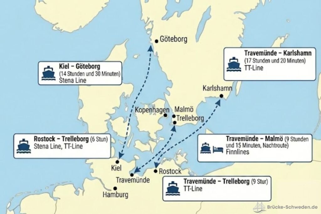 Fähren von Deutschland nach Schweden