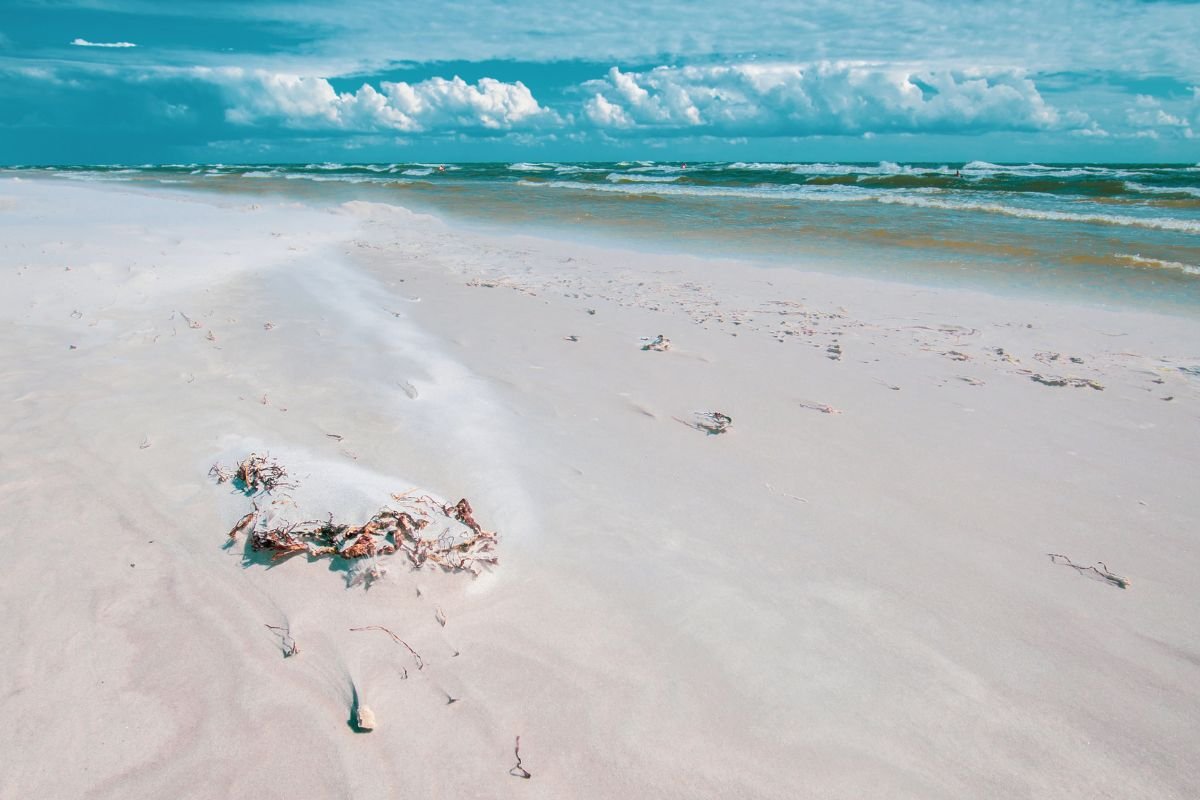 Der weiße Sandstrand von Dueodde auf Bornholm