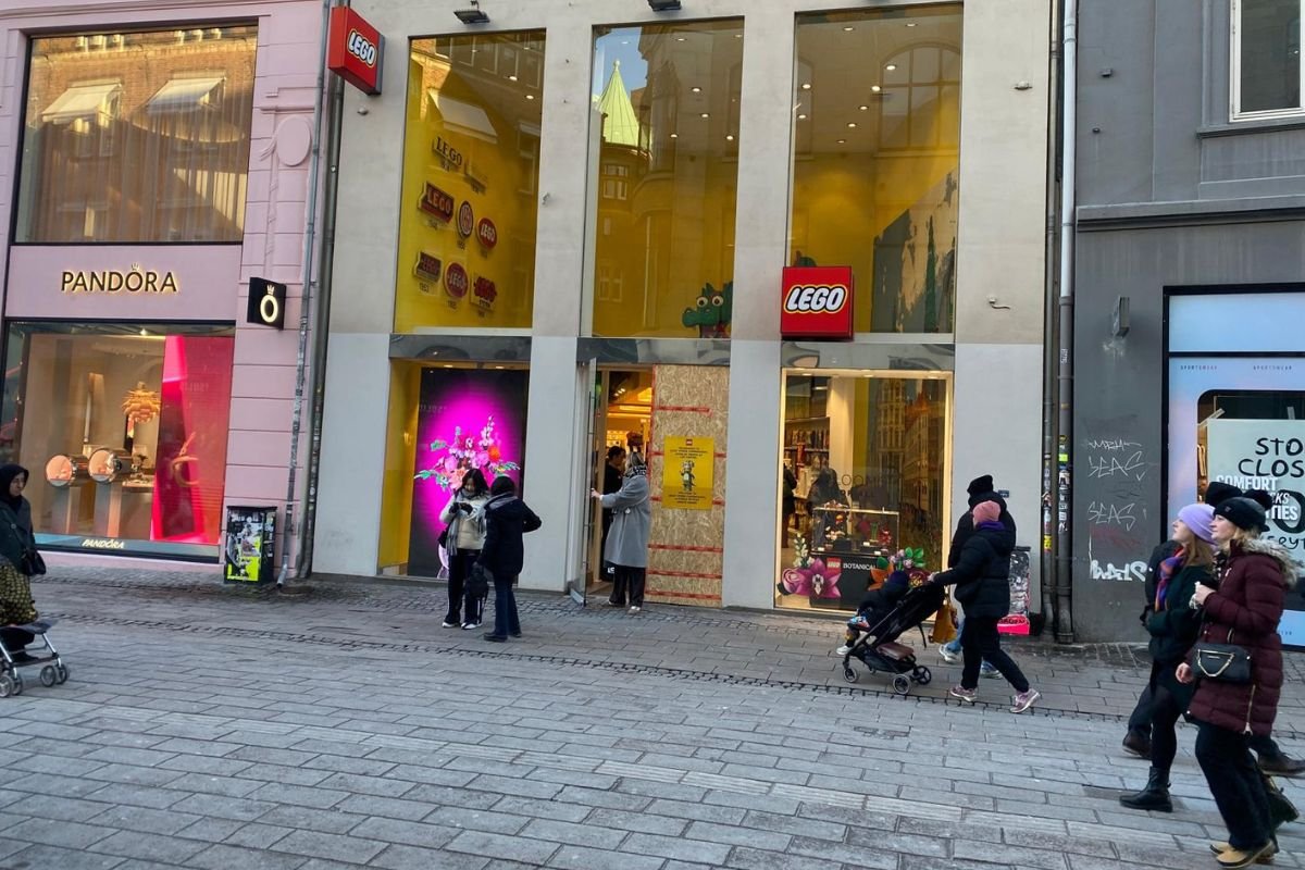 Der LEGO-Store an der Strøget in Kopenhagen