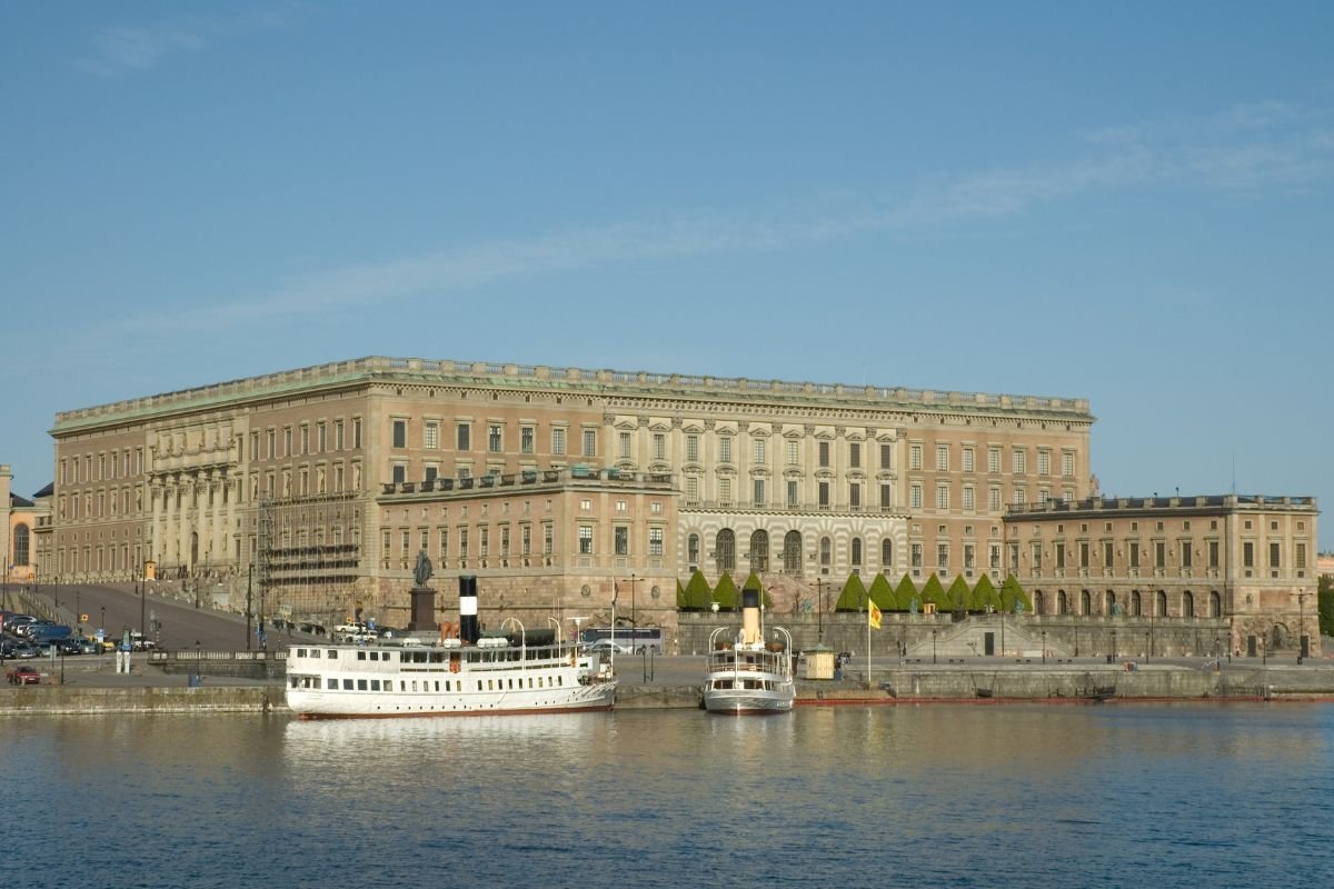 Das Königliche Schloss (Kungliga Slottet) in Stockholm